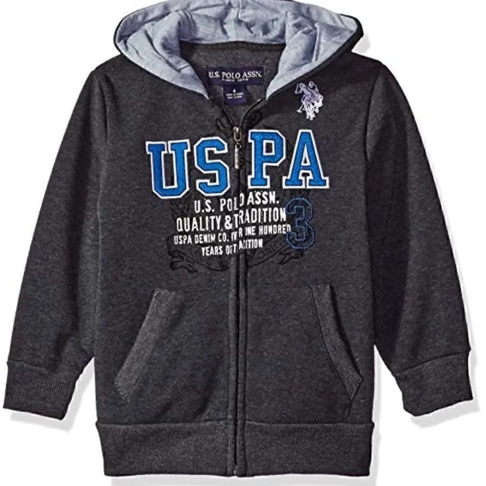 U.S. Polo Assn. Boys' Fleece Hooded Jacket
